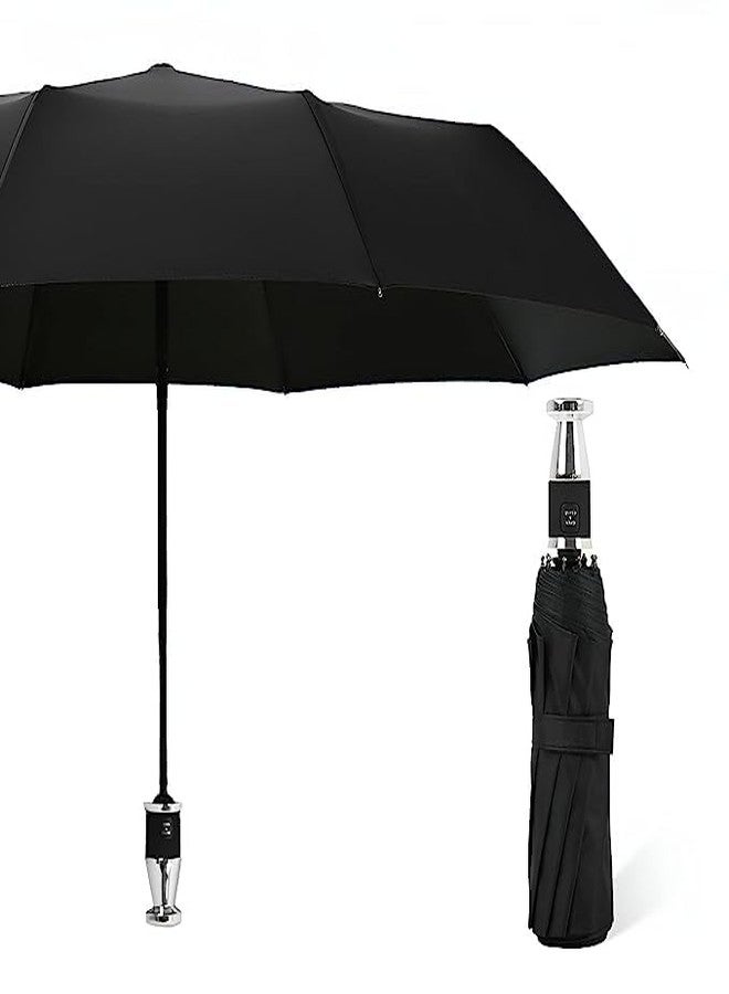GLITZEN Heavy Duty Umbrellas For Rain Windproof, Waterproof Automatic Open Golf umbrella Compact, Extra Large Oversize Rain Umbrella For Men and Women, Big Strong Chhataa (BLACK) - Image 1